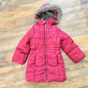 Calvin Klein Pink Puffer Jacket 4T girls